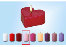 Lima Plovoucí srdíčko svíčka růžové 60 x 60 x 25 mm 1 kus