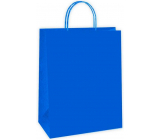 Ditipo Dárková papírová taška 18 x 8 x 24 cm EKO Modrá