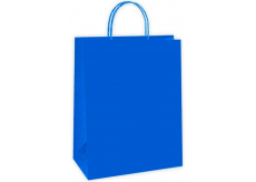 Ditipo Dárková papírová taška 18 x 8 x 24 cm EKO Modrá