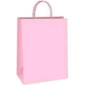 Ditipo Dárková papírová taška 18 x 8 x 24 cm EKO Světle růžová