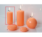 Lima Reflex fosforově oranžová svíčka válec 50 x 100 mm 1 kus