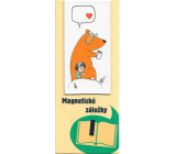 Albi Magnetická záložka do knížky Holčička s medvědem 8,7 x 4,4 cm