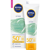 Nivea Sun Mineral UV Protection OF 50+ pleťový krém na opalování s minerálními filtry 50 ml