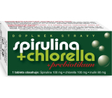 Naturvita Spirulina + Chlorella + Prebiotikum doplňek stravy napomáhá posílení a pročištění organismu, chrání organismus před působením volných radikálů 90 tablet