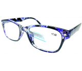 Berkeley Čtecí dioptrické brýle +1 plast černo-fialové 1 kus MC2197