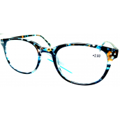 Berkeley Čtecí dioptrické brýle +2 plast mourovaté modro-zeleno-hnědé 1 kus MC2198