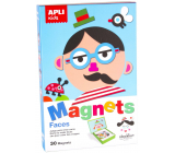 Apli Edukační hra s magnety - Tváře 30 magnetů věk 3+