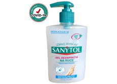 Sanytol Sensitive dezinfekční gel na ruce, hydratační ničí viry a bakterie 250 ml (AH1N1)
