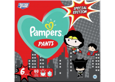 Pampers Pants Special Edition velikost 6, 15+ kg plenkové kalhotky 60 kusů krabice