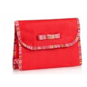 Diva & Nice Kosmetická kabelka Thin Felt č.2 červená 12 x 18 cm