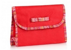 Diva & Nice Kosmetická kabelka Thin Felt č.2 červená 12 x 18 cm