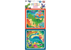 Baby Genius Puzzle Dinosauři 15 x 15 cm, 16 a 20 dílků, 2 obrázky