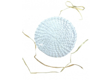 Bavlněný znovupoužitelný odličovací tampon bílý 7,5 - 8 cm 1 kus
