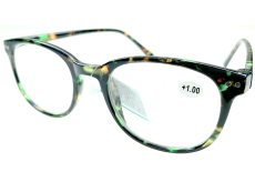 Berkeley Čtecí dioptrické brýle +1,0 plast mourovaté černo-zeleno-hnědé 1 kus MC2198