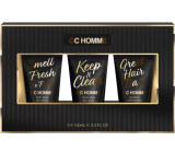 Grace Cole GC Homme čisticí gel na pleť 100 ml + šampon 100 ml + mycí gel 100 ml, kosmetická sada pro muže