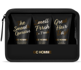 Grace Cole GC Homme mycí gel 50 ml + šampon 50 ml + pěna do koupele 100 ml + toaletní taštička, kosmetická sada pro muže