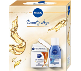 Nivea Face Beauty Age 65+ denní krém 50 ml + dvoufázový odličovač 125 ml, kosmetická sada pro ženy