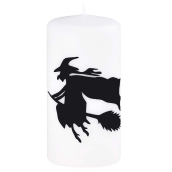 Bolsius Čarodějnice dekorativní svíčka bílá válec 60 x 120 mm