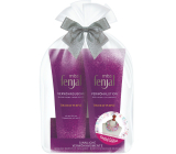 Fenjal Miss Touch of Purple sprchový krém 200 ml + tělové mléko 200 ml + šátek, kosmetická sada
