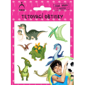 Arch Tetovací obtisky s atestem pro děti Dinosauři dinosaurus s malým ve vajíčku
