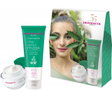 Dermacol Cannabis detoxikační jílová maska 100 ml + pleťový krém 50 ml, kosmetická sada