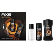 Axe Dark Temptation 3v1 sprchový gel 250 ml + deodorant sprej 150 ml + voda po holení 100 ml, kosmetická sada pro muže