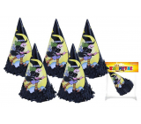 Rappa Halloween Čarodějnice párty klobouk 6 kusů v sáčku