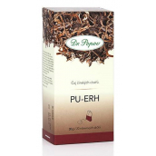 Dr. Popov Pu-Erh polofermentovaný čaj s nízkým obsahem kofeinu pro kontrolu tělesné hmotnosti a duševní pohody 20 x 1,5 g