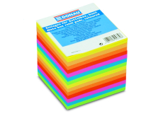 Donau Poznámkový papír, lepený, mix neonových barev 90 x 90 mm