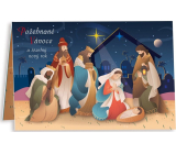 Nekupto Přání vánoční Betlém Požehnané Vánoce 115 x 170 mm 3586 K