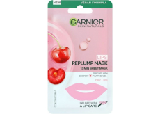 Garnier Skin Naturals Replump Mask vyplňující textilní maska na rty 5 g
