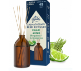 Glade Aromatherapy Reed Diffuser Calm Mind Bergamot + Lemongrass osvěžovač vzduchu vonné tyčinky 80 ml