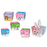 Bella Happy Baby Zvířátka hygienické papírové kapesníky extra jemné pro děti 2 vrstvé 80 kusů