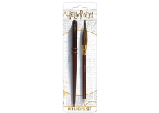 Epee Merch Harry Potter - Propiska ve tvaru hůlky a tužka ve tvaru koštěte, psací set