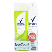 Rexona Aloe Vera sprchový gel 250 ml + antiperspirant sprej 150 ml, kosmetická sada pro ženy