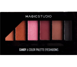 Moje Paletka očních stínů 6 barev Magic Studio + aplikátor Candy 