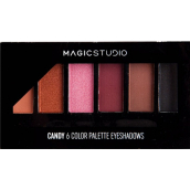 Moje Magic Studio Candy paletka očních stínů 6 barev + aplikátor 6,3 g