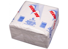 Séria 100 Papírové ubrousky bílé 1 vrstvé 33 x 33 cm 100 kusů
