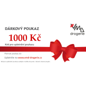 Dárková poukázka z VMD DROGERIE na nákup zboží na e-shopu v hodnotě 1000 Kč