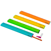 Y-Plus Multifunkční pravítko 4v1 s tužkou, pryží a ořezávátkem 20 cm různé barvy