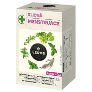 Leros Klidná menstruace bylinný čaj pro celkovou podporu zdraví ženského organismu 20 x 1,5 g