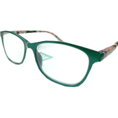 Berkeley Čtecí dioptrické brýle +3,0 plast zelené barevné postranice 1 kus MC2193