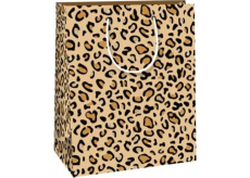 Ditipo Dárková papírová taška 18 x 22,7 x 10 cm Gepardí vzor