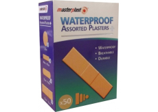Masterplast Waterproof Assorted Plasters náplast voděodolná mix krabička 50 kusů