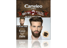 Delia Cosmetics Cameleo Men Grey Off barva na vlasy, vousy a knír 4.0 Středně hnědá 2 x 15 ml