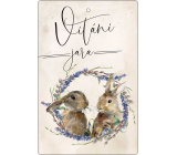 Bohemia Gifts Aromatická vonná karta Vítání jara jemná a čistá vůně 10,5 x 16 cm