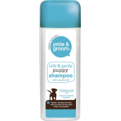 Pride & Groom Mild & Gentle Puppy Shampoo šampon pro štěňata s kokosovým olejem 300 ml