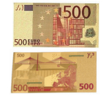 Talisman Zlatá plastická bankovka 500 EUR