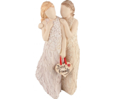 Arora Design Nejlepší kamarádky sousoší postav dvou dívenek Figurka z pryskyřice 17 cm