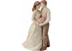 Arora Design Oslava lásky sousoší zamilovaného páru Figurka z pryskyřice 17 cm